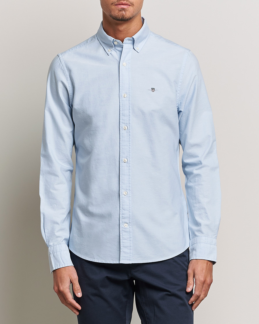 Uomini | Camicie | Gant | Slim Fit Oxford Shirt Light Blue