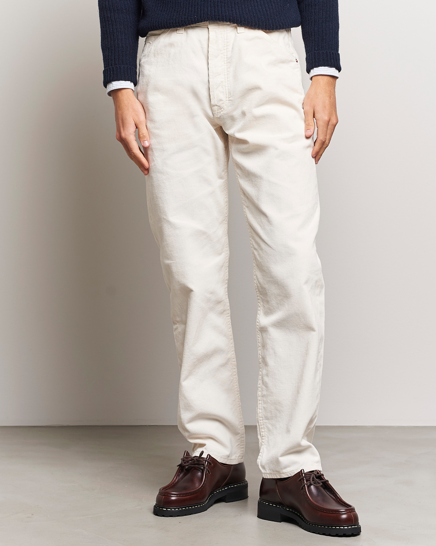 Uomini | Pantaloni | Drake's | 5-Pocket Selvedge Needlecord Jeans Neutral