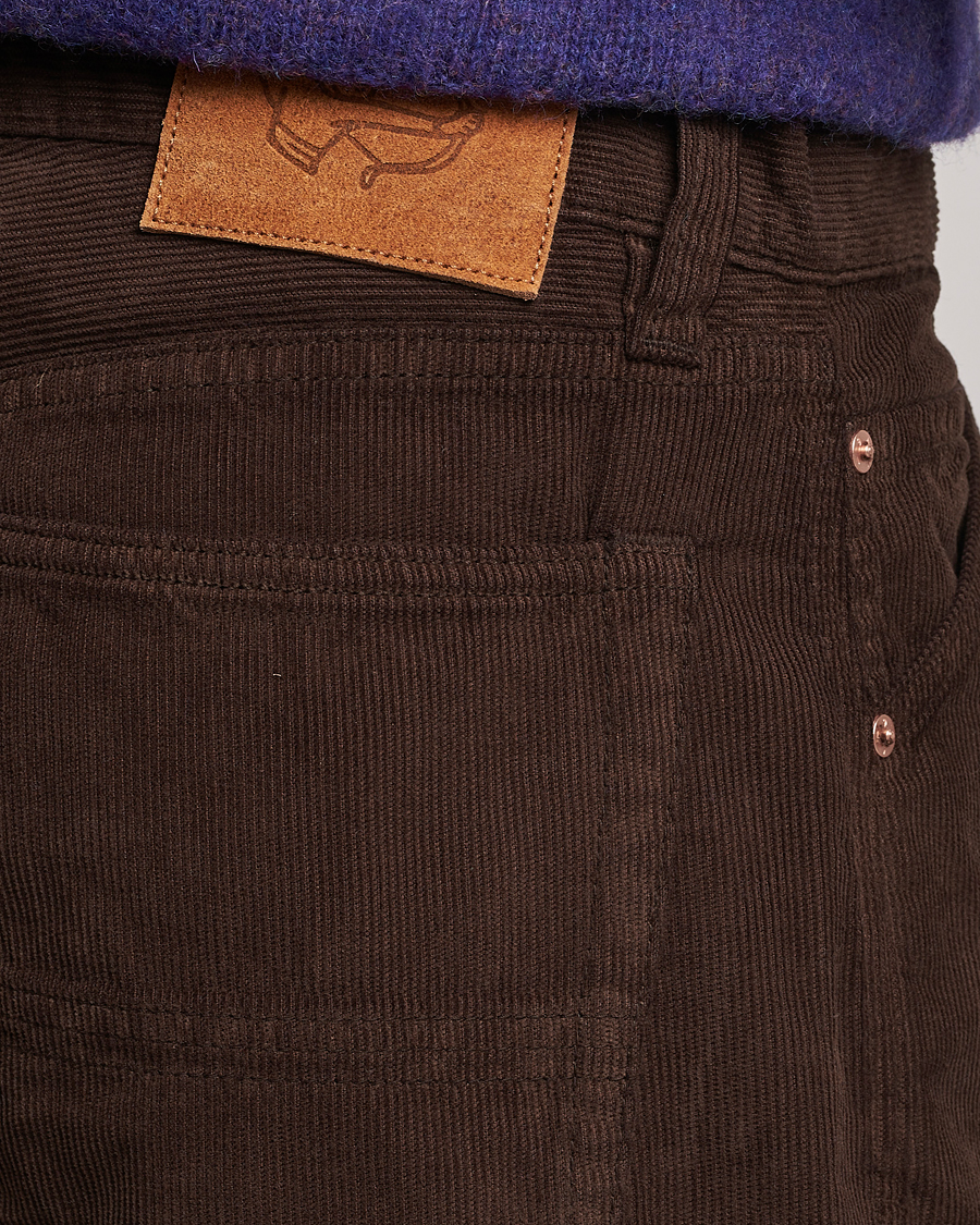 Uomini | Pantaloni | Drake's | 5-Pocket Selvedge Needlecord Jeans Brown