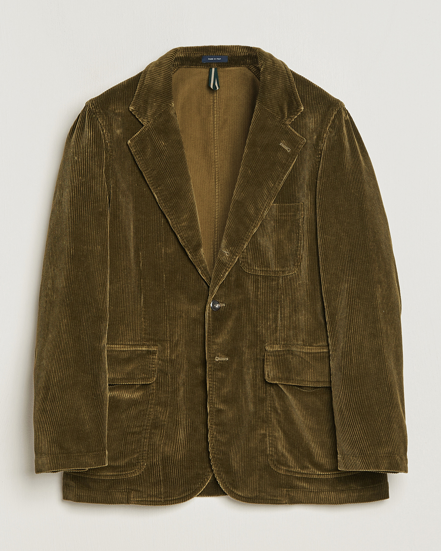 Uomini | Blazers | Drake's | MKI Games Corduroy Blazer Green