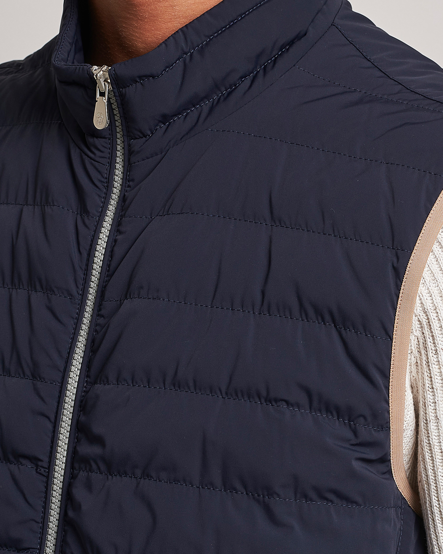 Uomini | Giacche | Brunello Cucinelli | Nylon Down Vest Navy