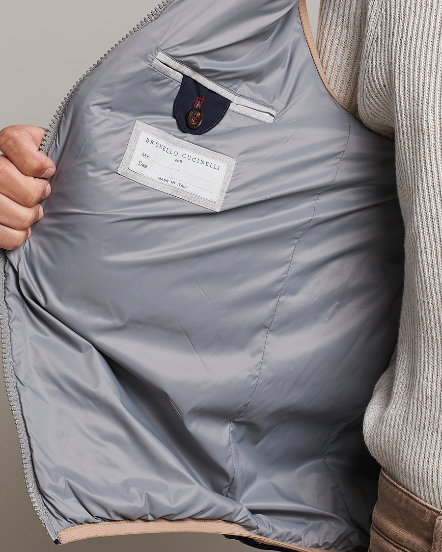Uomini | Giacche | Brunello Cucinelli | Nylon Down Vest Navy