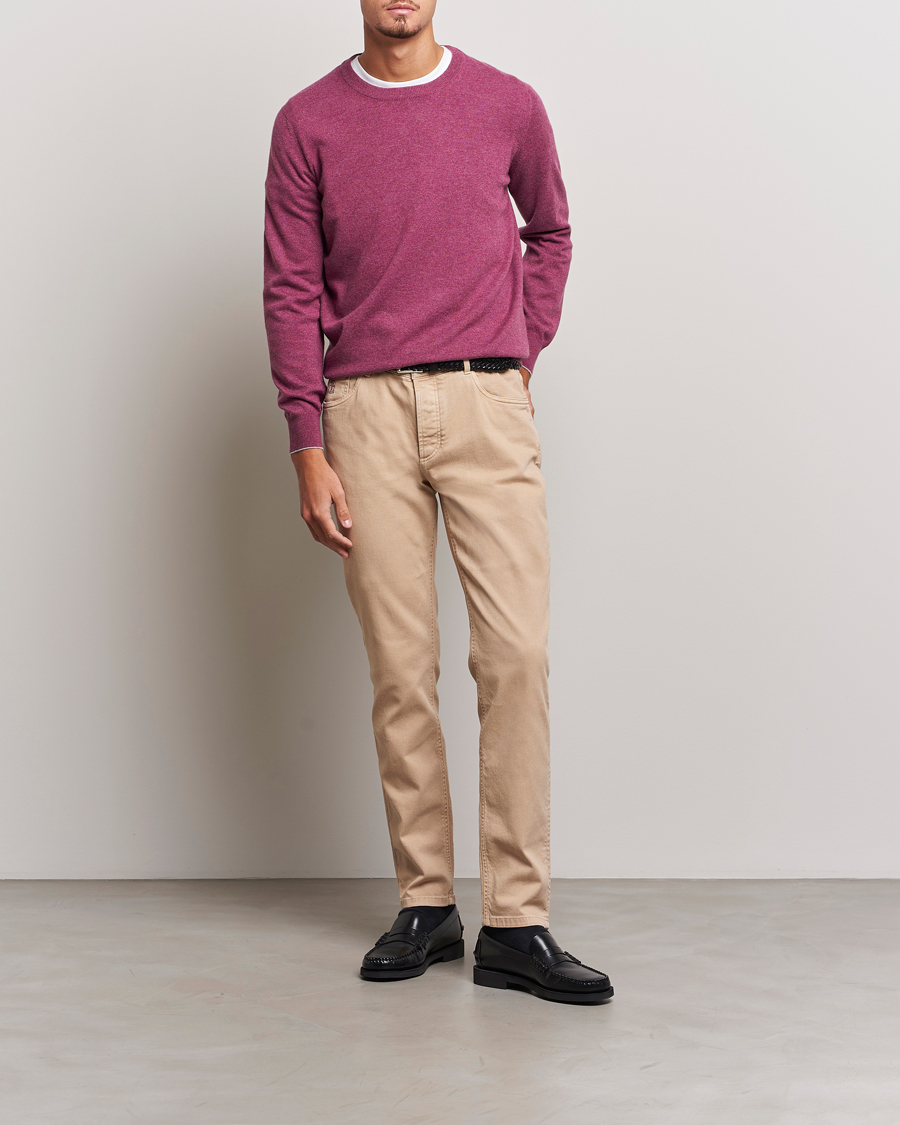 Uomini | Pantaloni | Brunello Cucinelli | Traditional Fit 5-Pocket Pants Beige