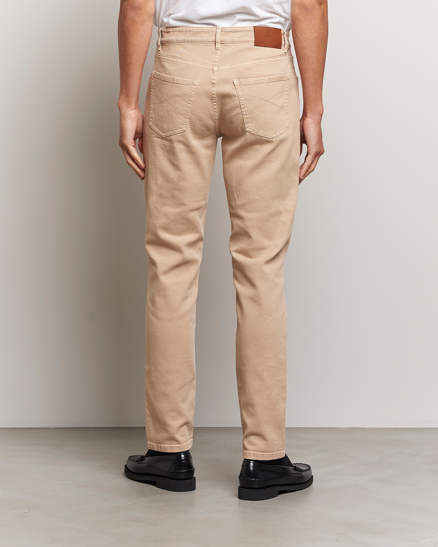 Uomini | Pantaloni | Brunello Cucinelli | Traditional Fit 5-Pocket Pants Beige