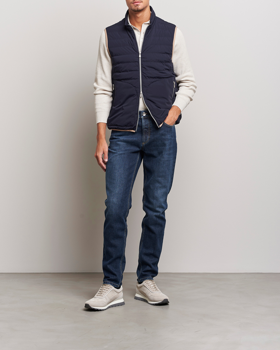 Uomini | Jeans | Brunello Cucinelli | Traditional Fit Jeans Dark Wash