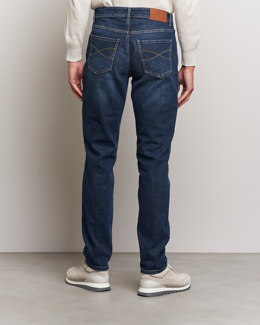 Uomini | Jeans | Brunello Cucinelli | Traditional Fit Jeans Dark Wash