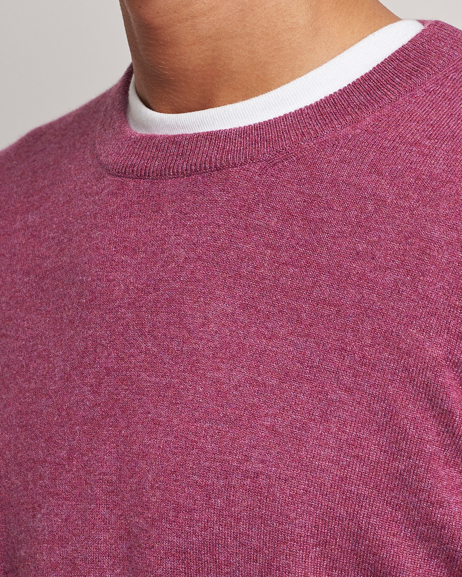 Uomini | Maglieria | Brunello Cucinelli | 2 Ply Cashmere Pullover Burgundy