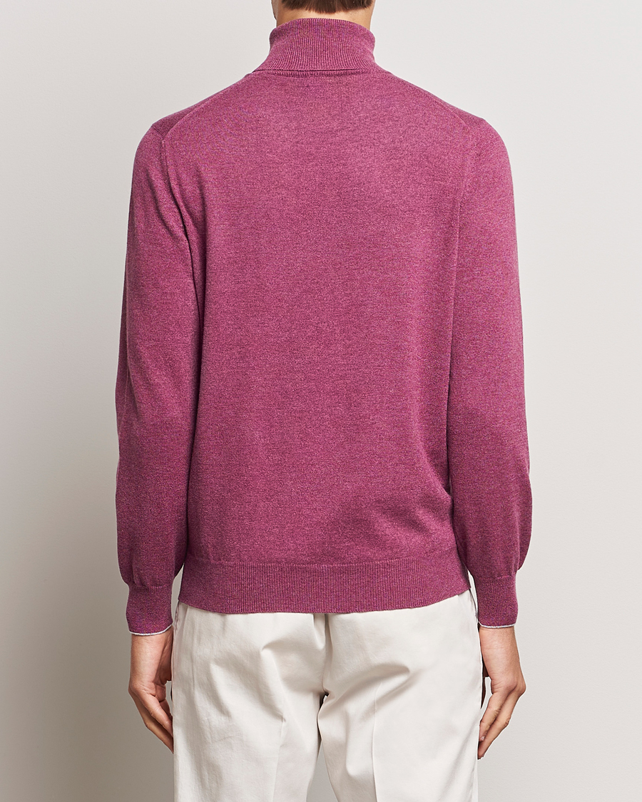 Uomini | Maglieria | Brunello Cucinelli | 2 Ply Cashmere Rollneck Burgundy