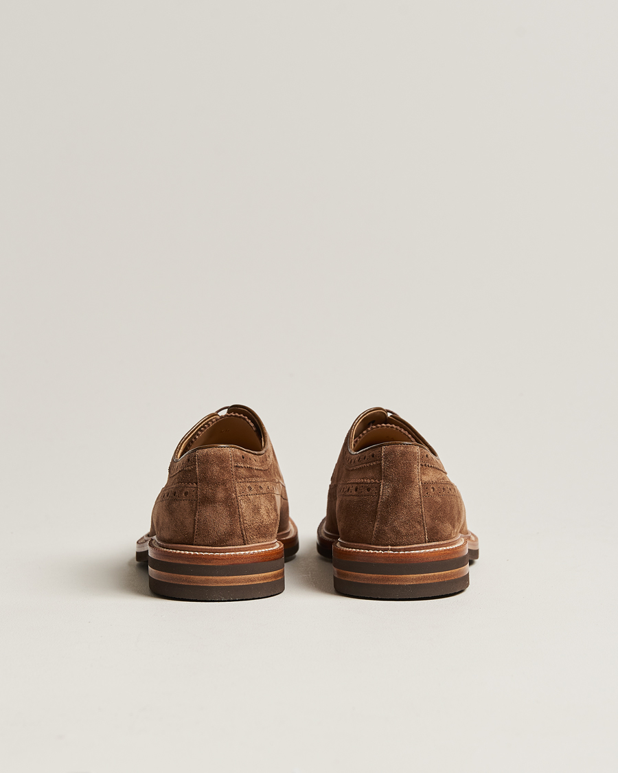 Uomini | Brunello Cucinelli Plain Toe Derby Brown Suede | Brunello Cucinelli | Plain Toe Derby Brown Suede