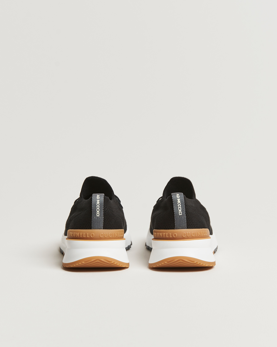 Uomini | Brunello Cucinelli Flannel Running Sneakers Black | Brunello Cucinelli | Flannel Running Sneakers Black