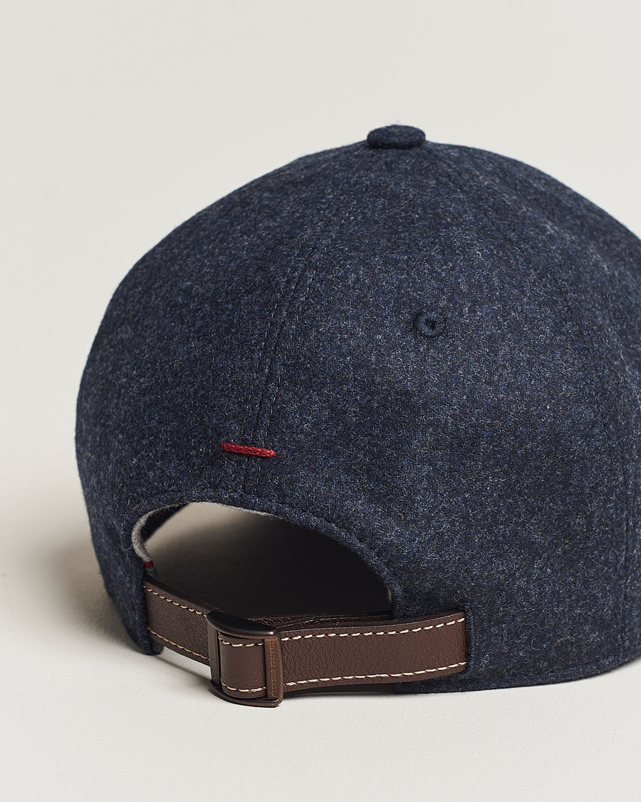 Uomini | Brunello Cucinelli Flannel Baseball Cap Navy | Brunello Cucinelli | Flannel Baseball Cap Navy