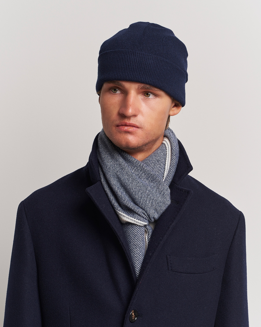 Uomini | Brunello Cucinelli Cashmere Beanie Navy | Brunello Cucinelli | Cashmere Beanie Navy