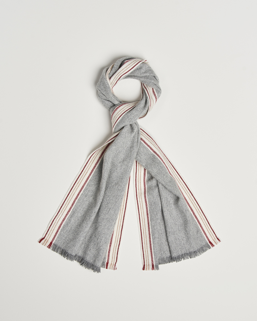Uomini | Brunello Cucinelli Cashmere Scarf Grey | Brunello Cucinelli | Cashmere Scarf Grey