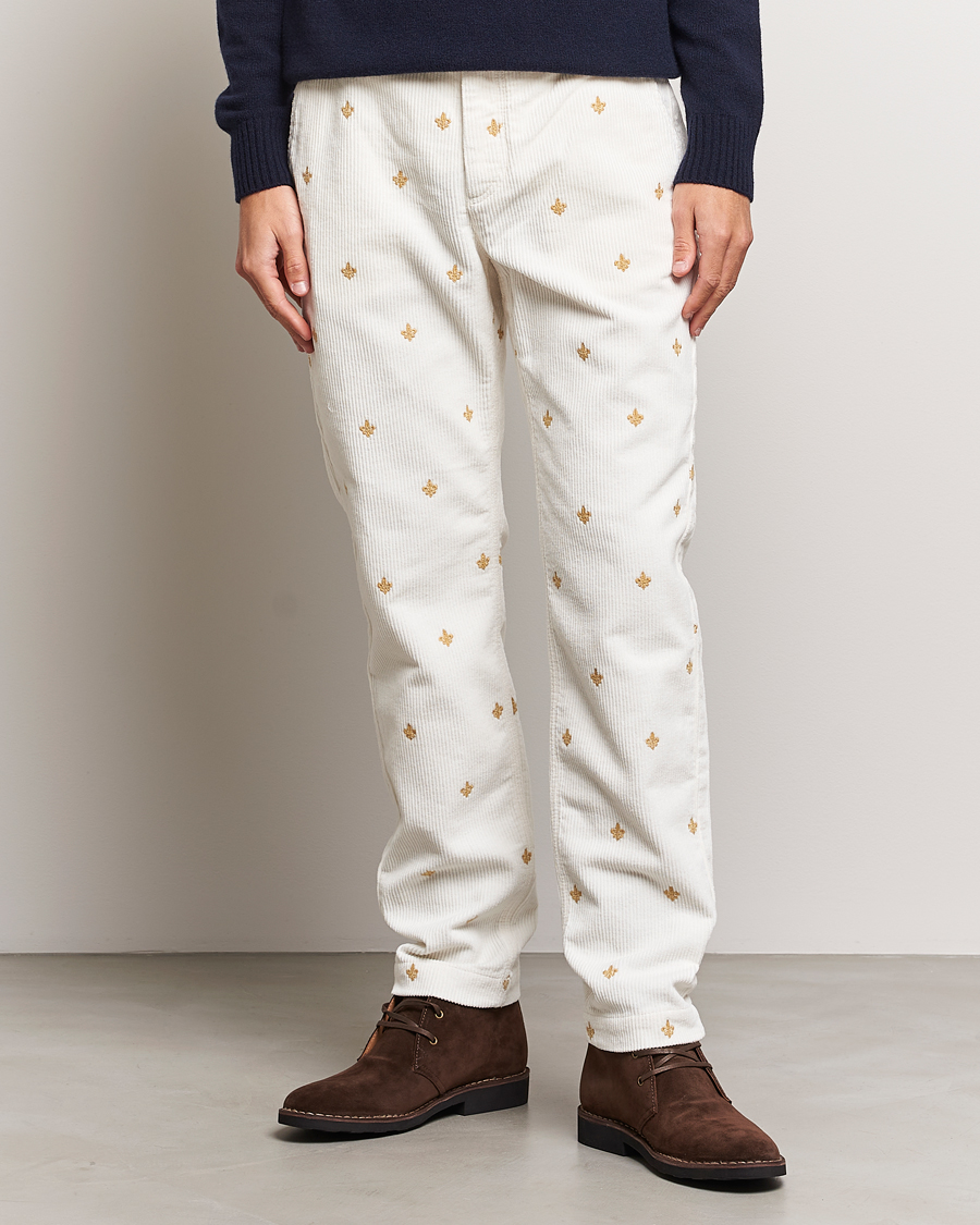 Uomini | Pantaloni | Morris | Jeffrey Cord Club Chino Off White