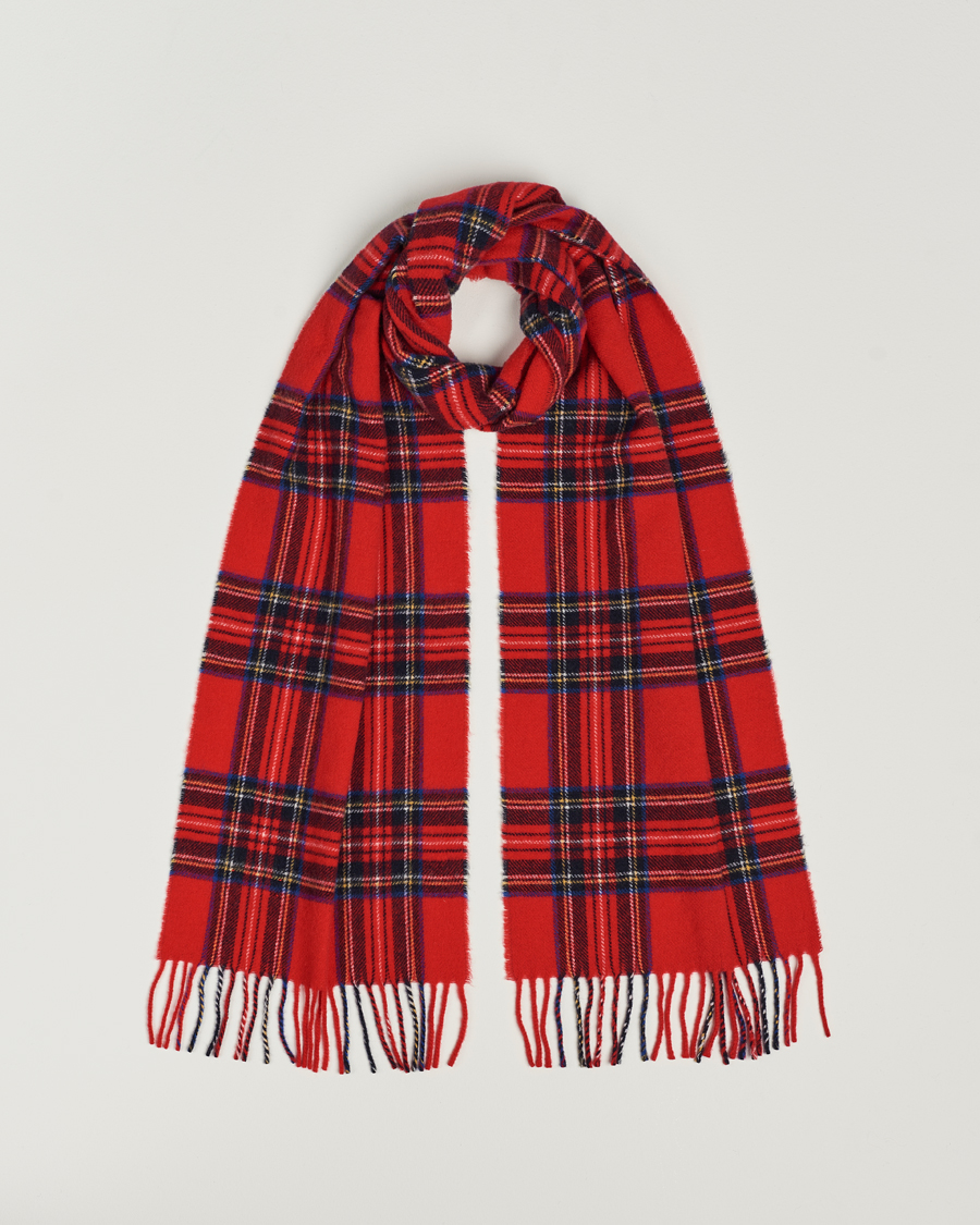 Uomini | Morris Arthur Check Scarf  Red | Morris | Arthur Check Scarf  Red