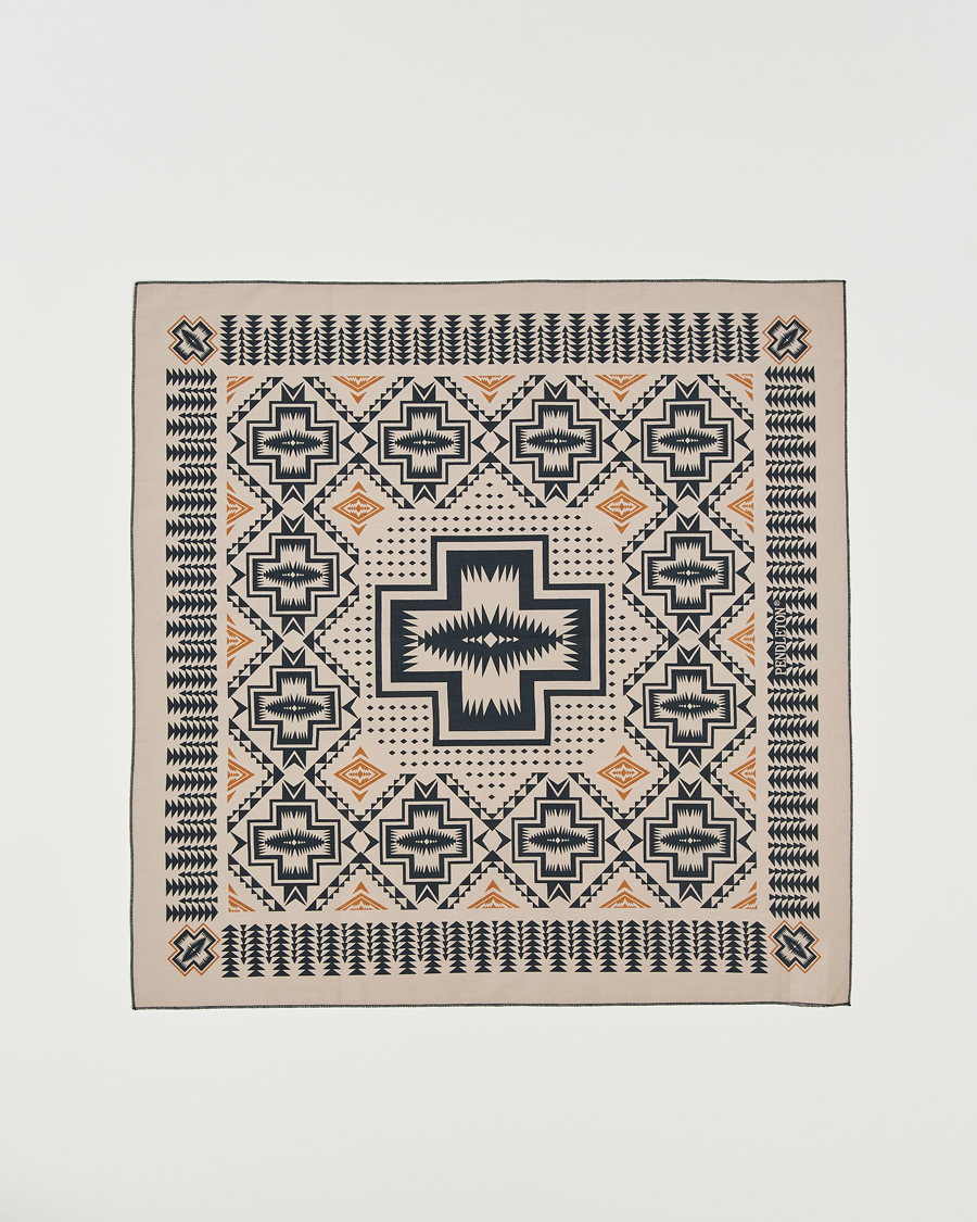 Uomini | Pendleton Cotton Bandana Harding Taupe | Pendleton | Cotton Bandana Harding Taupe