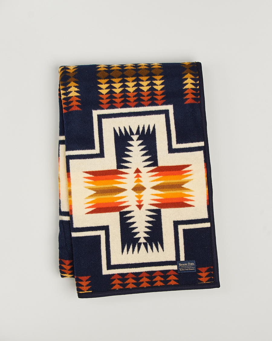 Uomini | Pendleton Jacquard Blanket Harding Navy | Pendleton | Jacquard Blanket Harding Navy