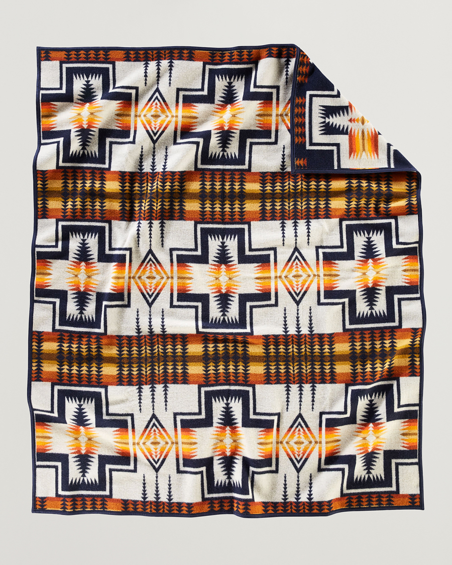 Uomini | Pendleton Jacquard Blanket Harding Navy | Pendleton | Jacquard Blanket Harding Navy