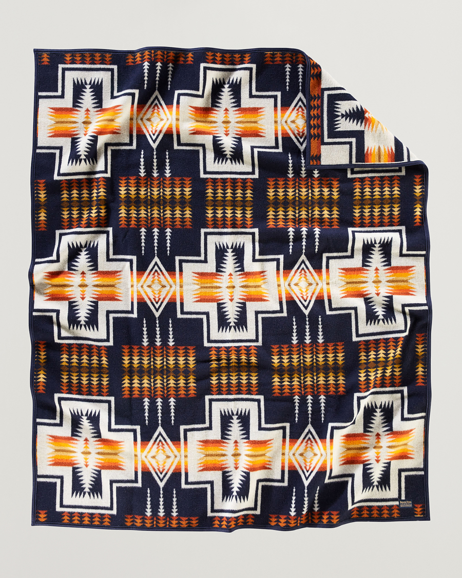 Uomini | Pendleton Jacquard Blanket Harding Navy | Pendleton | Jacquard Blanket Harding Navy