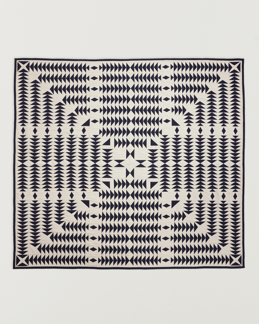 Uomini | Tessuti | Pendleton | Organic Cotton Matelasse Blanket Midnight Nova