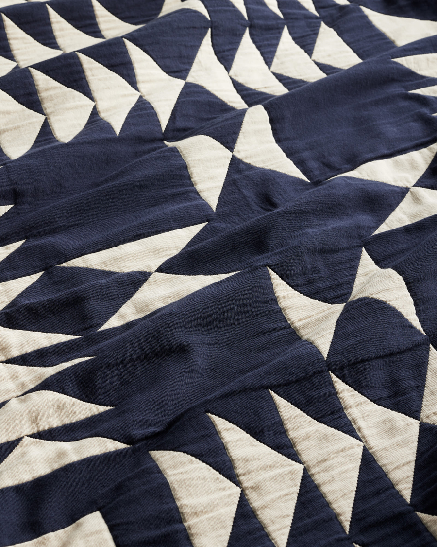 Uomini | Tessuti | Pendleton | Organic Cotton Matelasse Blanket Midnight Nova