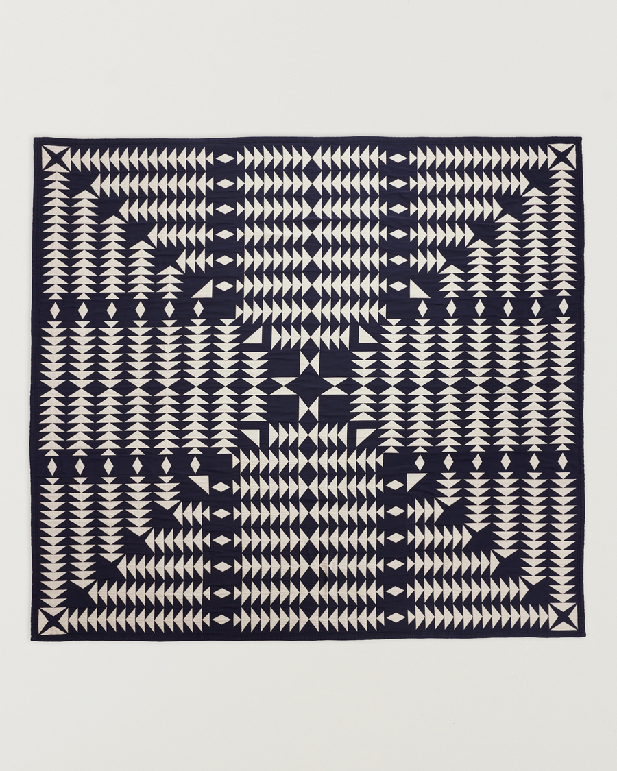 Uomini | Tessuti | Pendleton | Organic Cotton Matelasse Blanket Midnight Nova