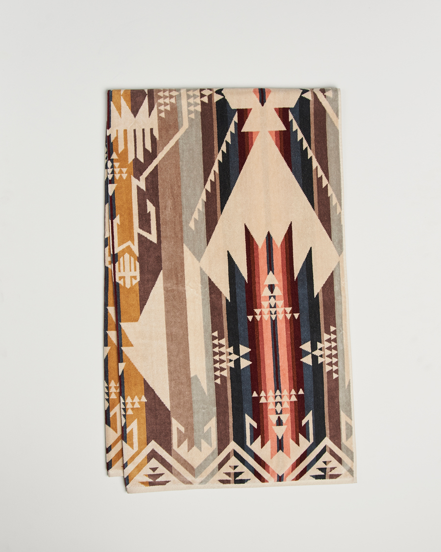 Uomini | Pendleton Oversized Jacquard Spa Towel White Sands | Pendleton | Oversized Jacquard Spa Towel White Sands