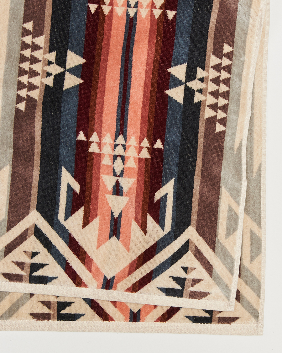 Uomini | Pendleton Oversized Jacquard Spa Towel White Sands | Pendleton | Oversized Jacquard Spa Towel White Sands