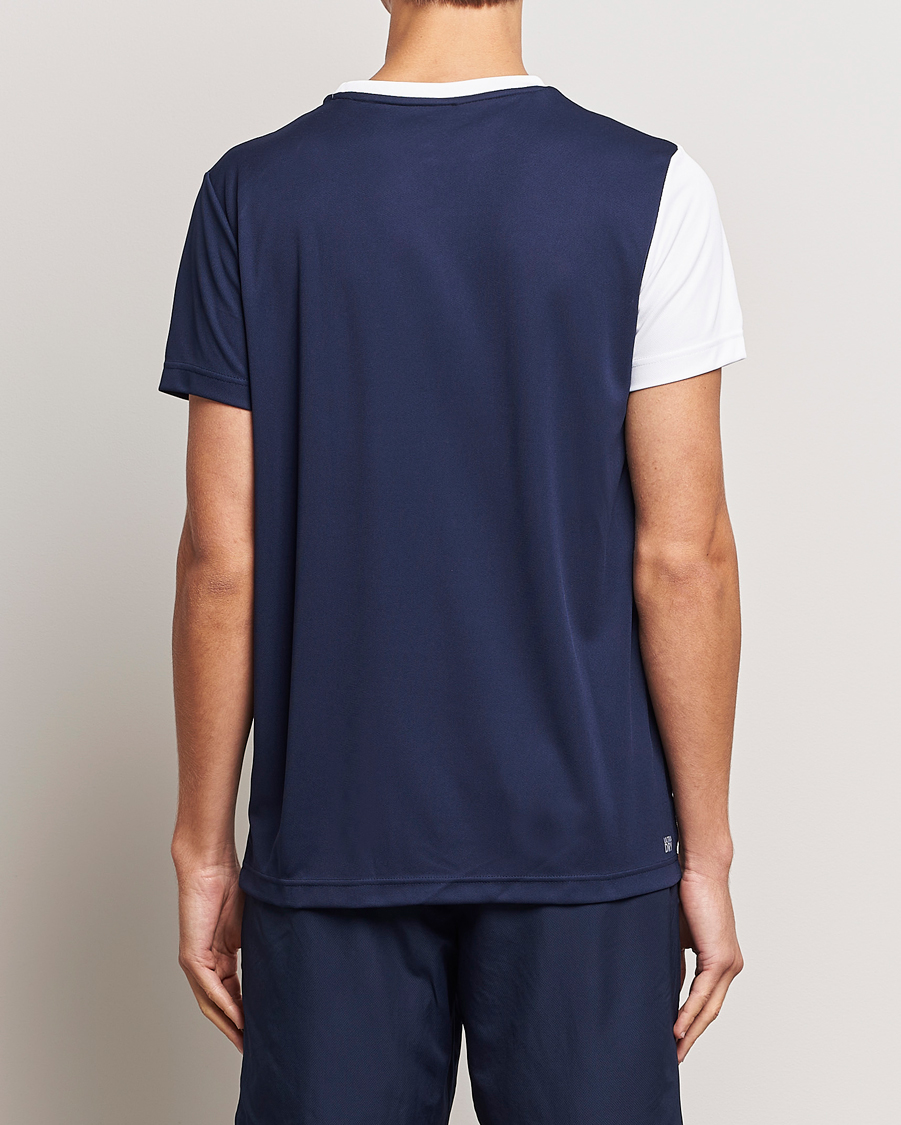 Uomini | T-shirt | Lacoste Sport | Performance Colourblocked T-Shirt White/Navy