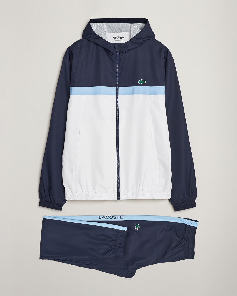 Uomini | Pantaloni | Lacoste Sport | Tennis Tracksuit Set Navy/Blue/White