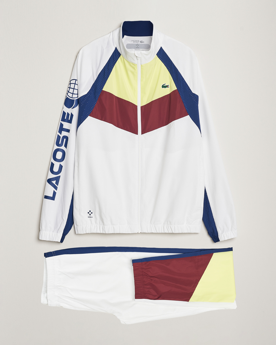 Uomini | Pantaloni | Lacoste Sport | Retro Tennis Tracksuit Set White Multi