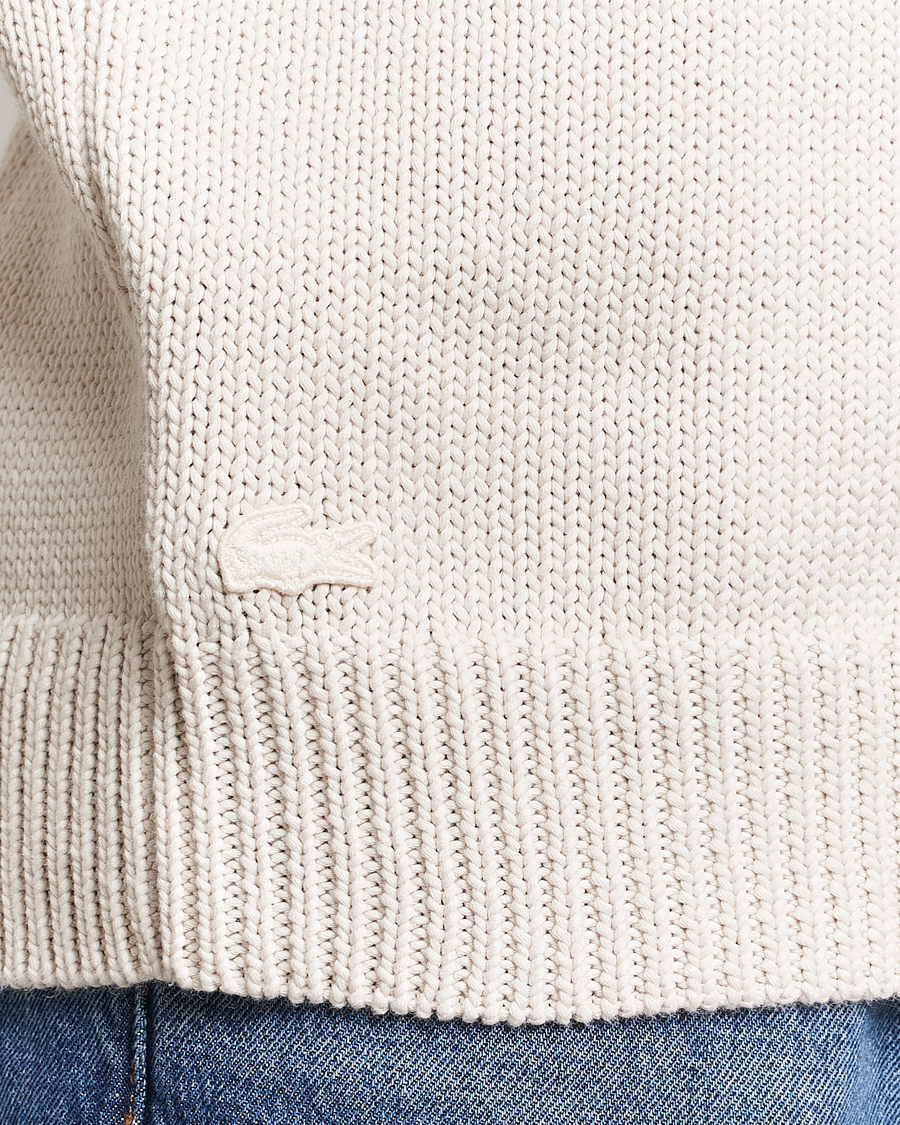 Uomini | Maglieria | Lacoste | Retro Logo Knitted Crew Neck Sweater Lapland