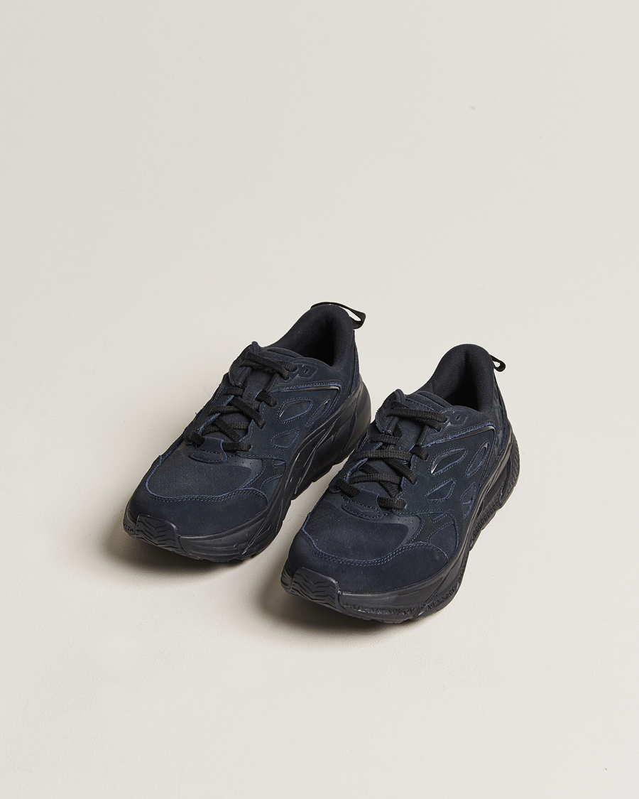 Uomini | Hoka Clifton L Suede Black | Hoka | Clifton L Suede Black