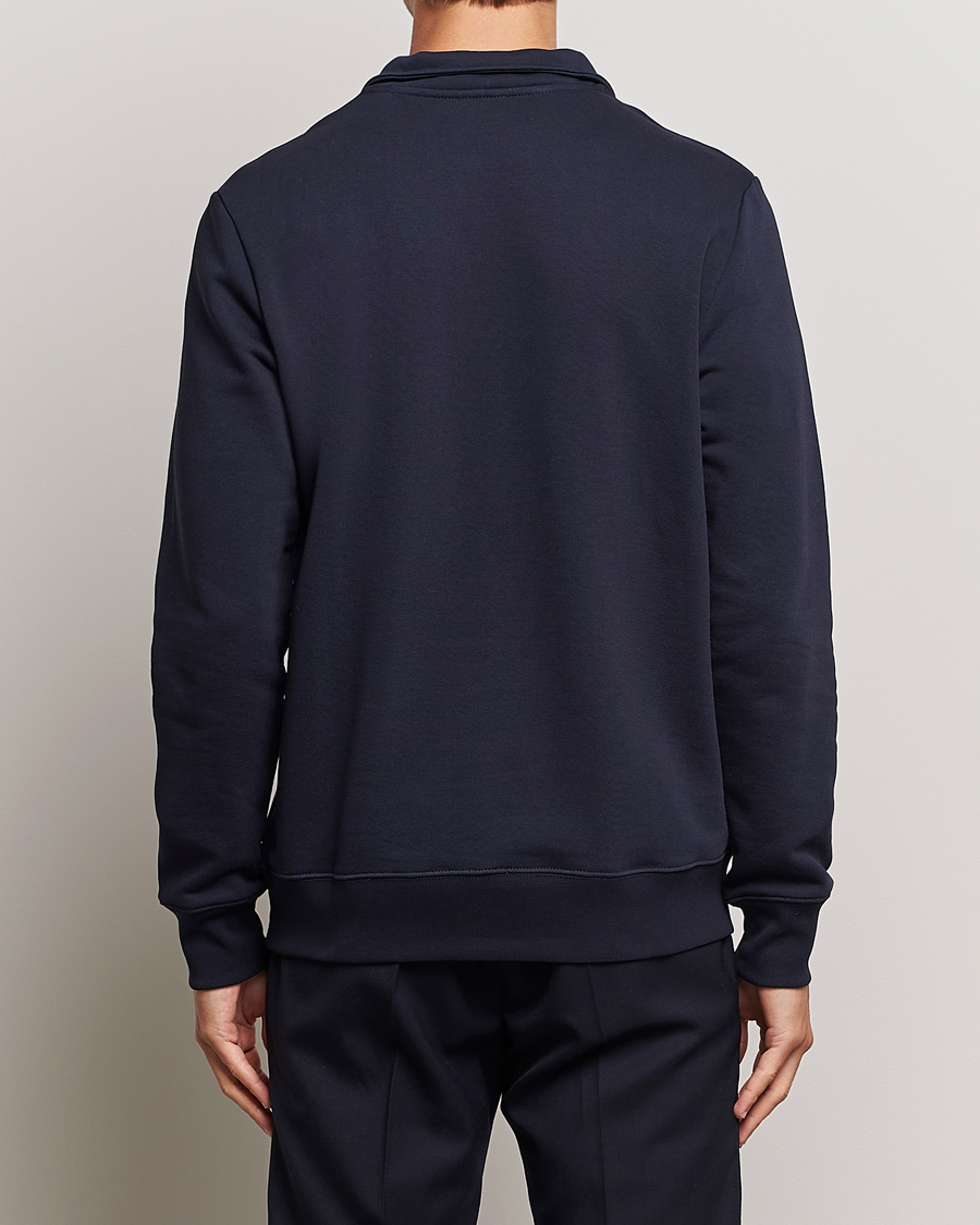 Uomini | Maglieria | PS Paul Smith | Zebra Organic Cotton Sweat Half Zip Navy