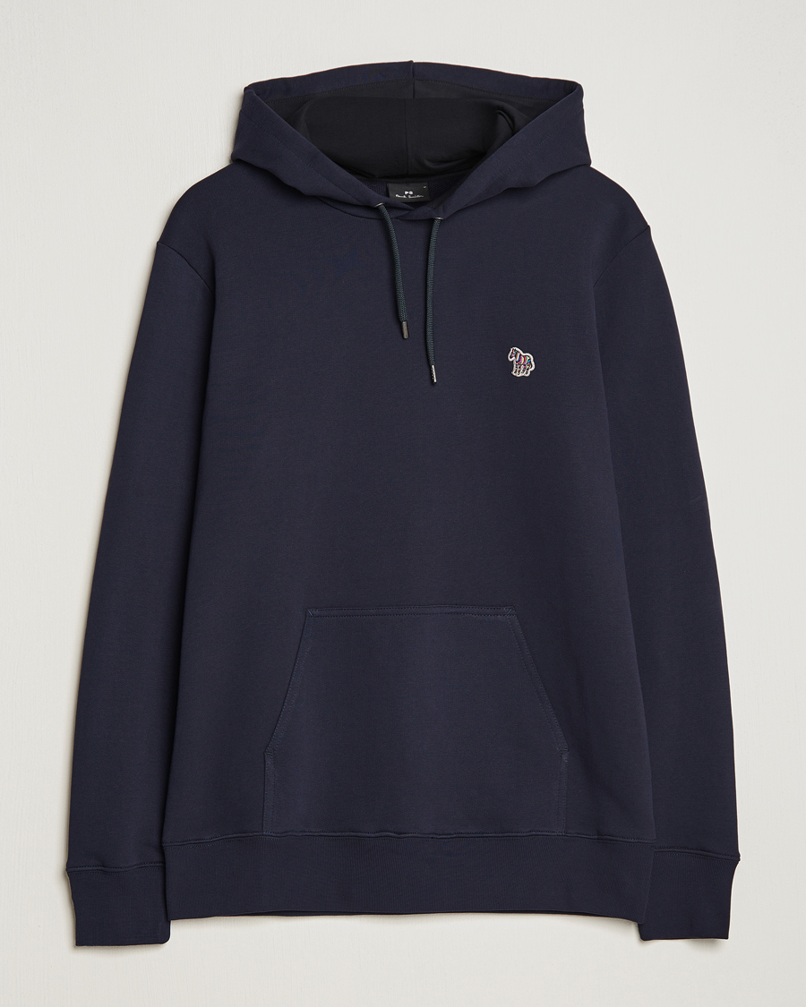 Uomini | Maglieria | PS Paul Smith | Zebra Organic Cotton Hoodie Navy