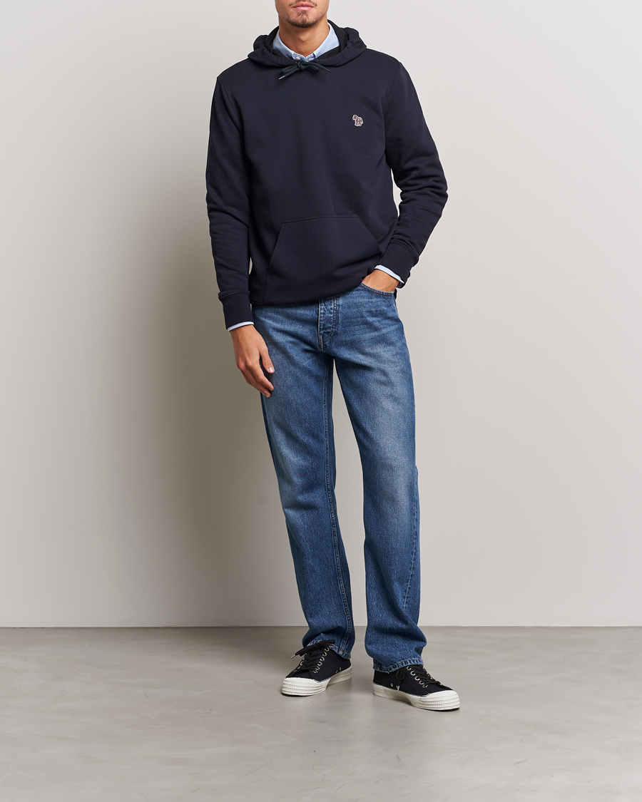 Uomini | Maglieria | PS Paul Smith | Zebra Organic Cotton Hoodie Navy