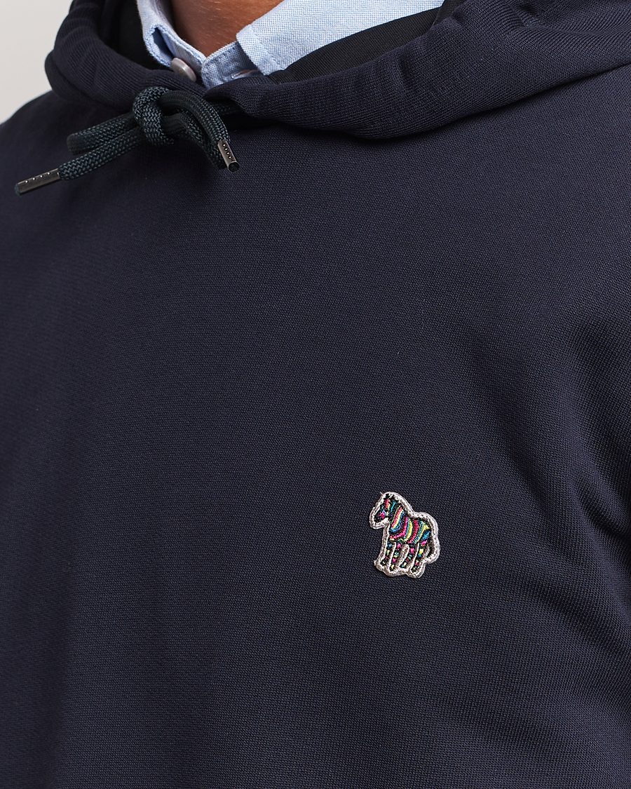 Uomini | Maglieria | PS Paul Smith | Zebra Organic Cotton Hoodie Navy