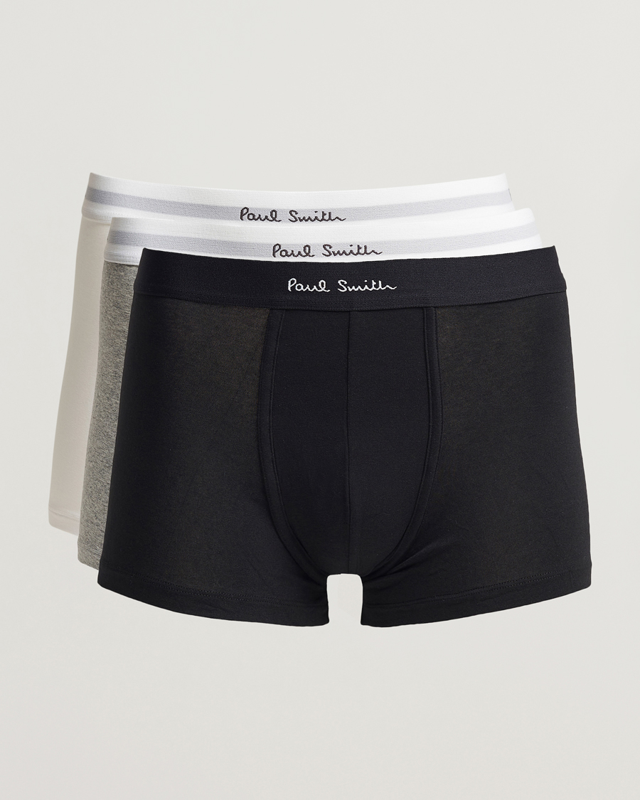 Uomini | Biancheria intima | Paul Smith | 3-Pack Trunk White/Black/Grey
