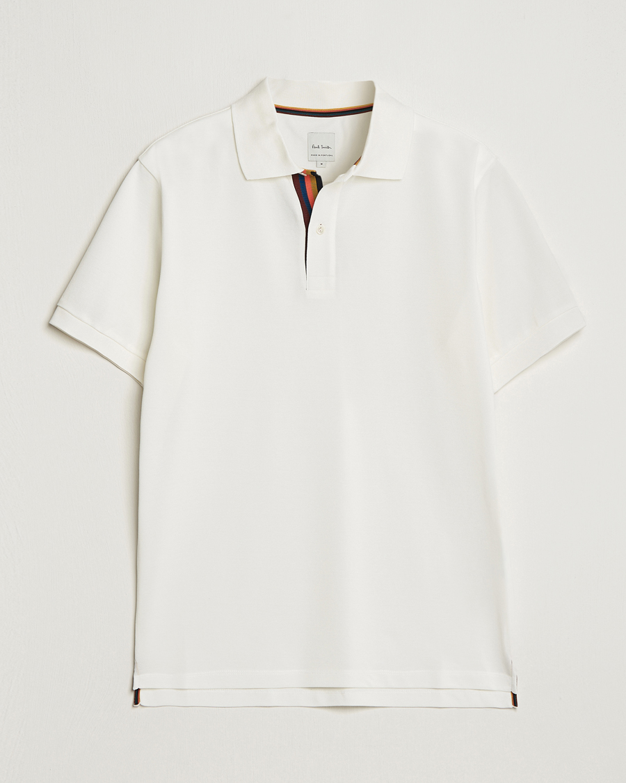 Uomini | Polo | Paul Smith | Placket Stripe Polo White