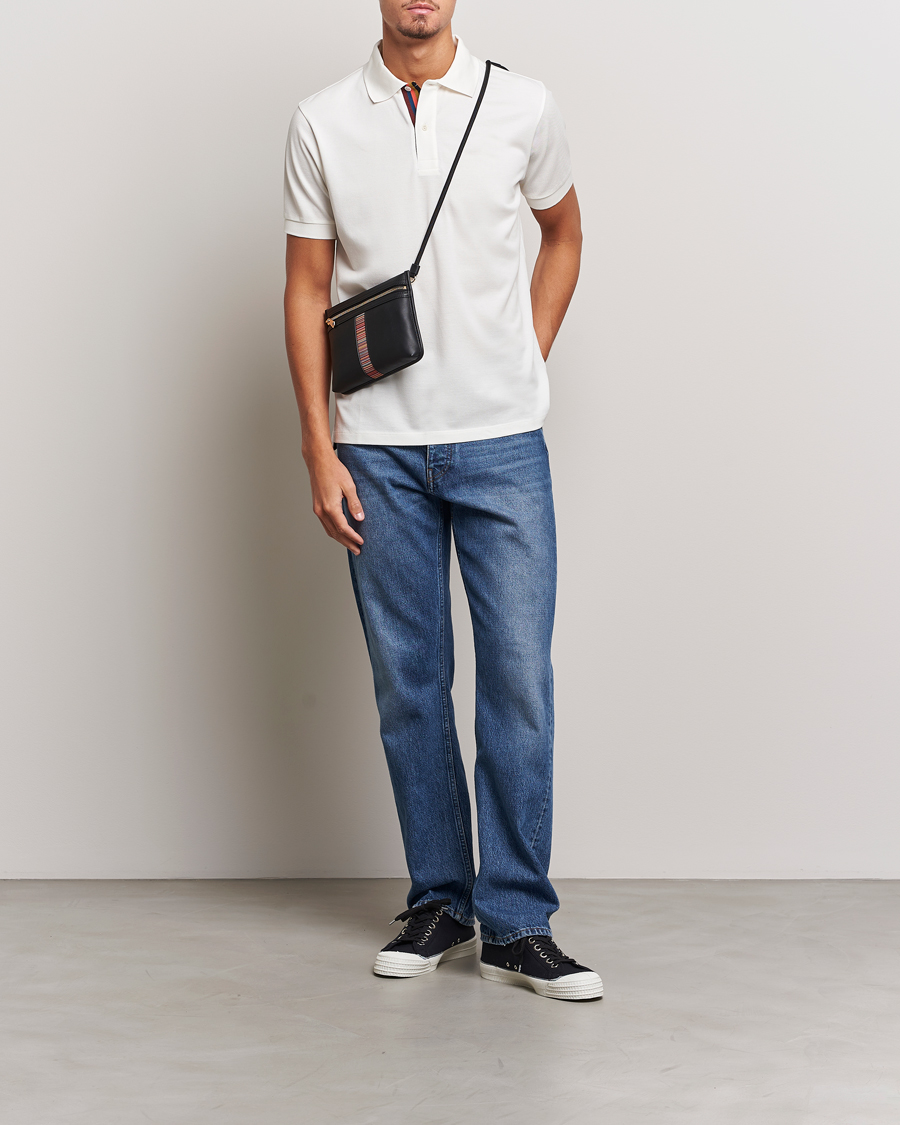 Uomini | Polo | Paul Smith | Placket Stripe Polo White