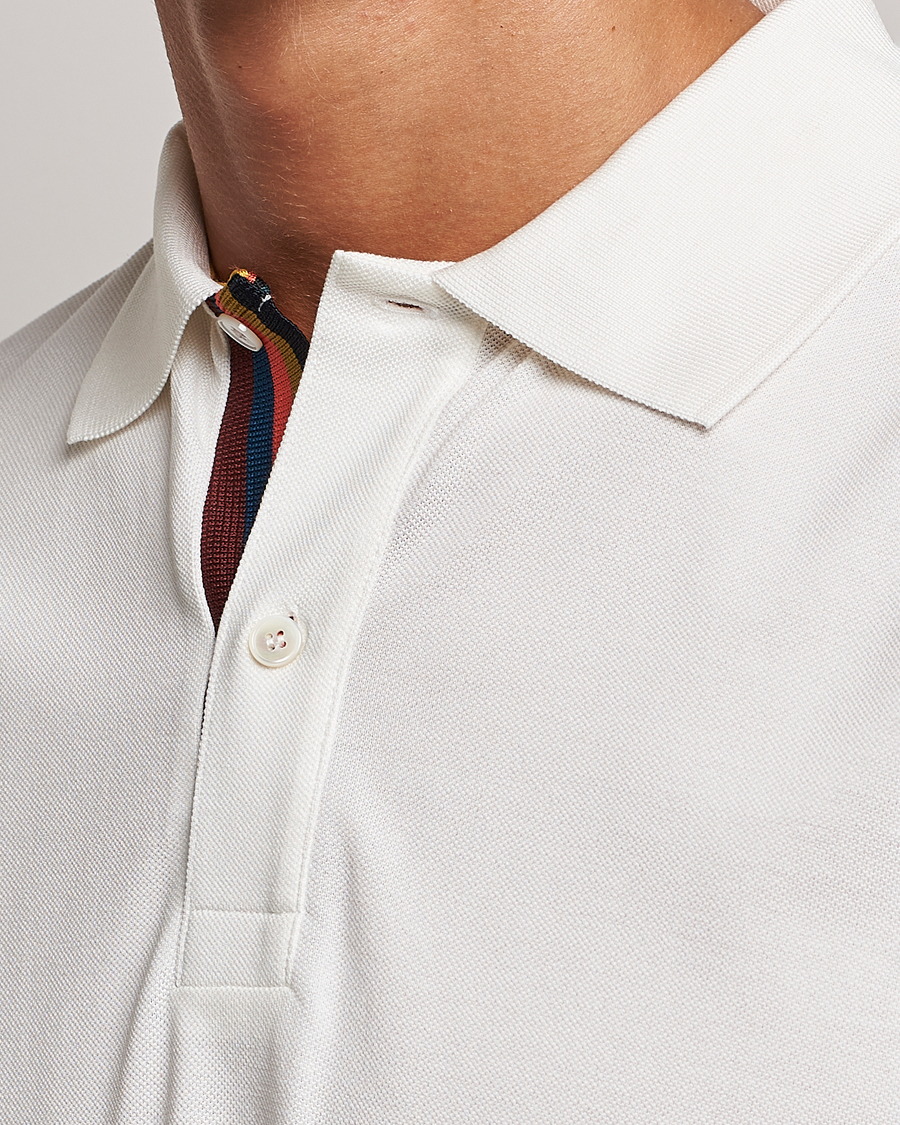 Uomini | Polo | Paul Smith | Placket Stripe Polo White