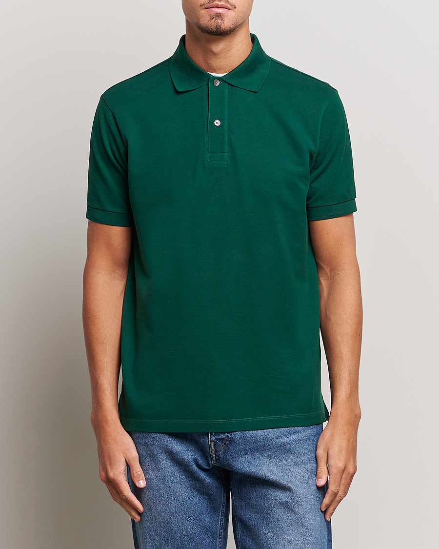 Uomini | Polo | Paul Smith | Placket Stripe Polo Green