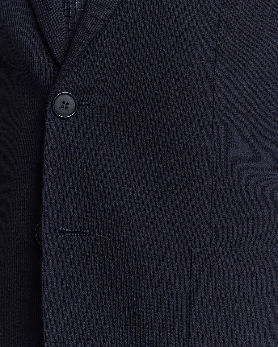 Uomini | Blazers | Giorgio Armani | Wool Stretch Blazer Navy