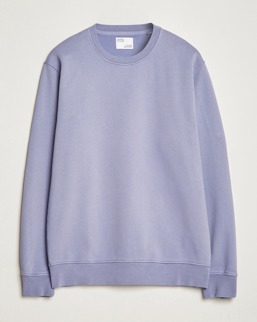 Uomini | Maglieria | Colorful Standard | Classic Organic Crew Neck Sweat Purple Haze