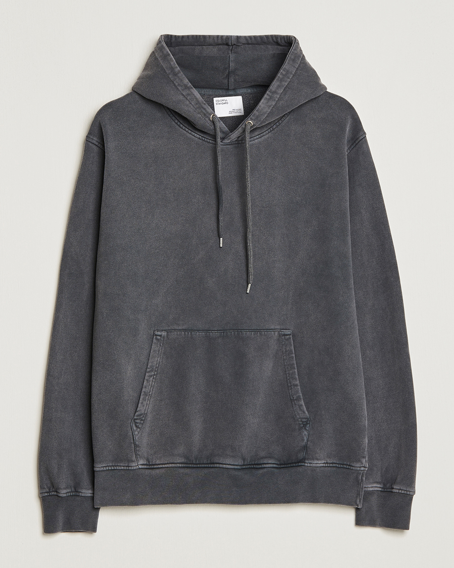 Uomini | Maglieria | Colorful Standard | Classic Organic Hood Faded Black