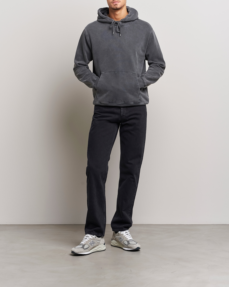 Uomini | Maglieria | Colorful Standard | Classic Organic Hood Faded Black