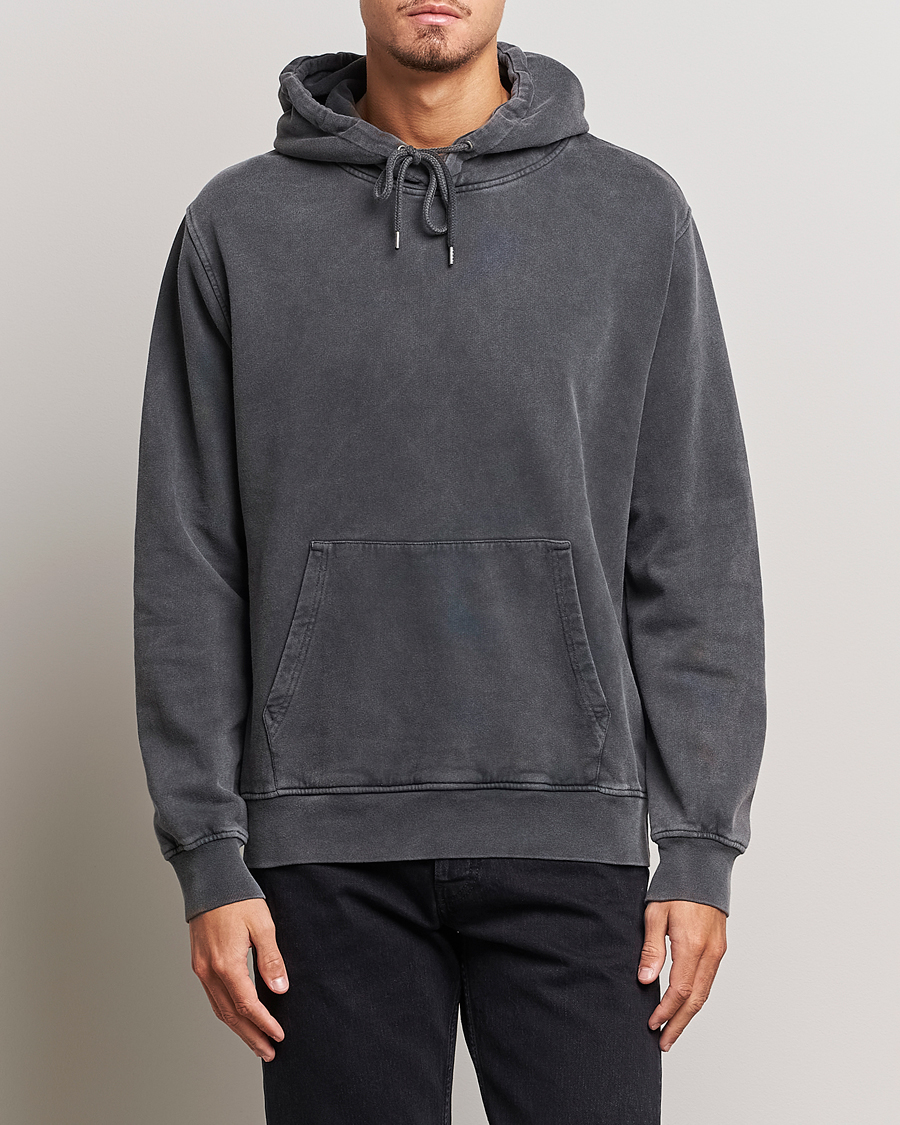 Uomini | Maglieria | Colorful Standard | Classic Organic Hood Faded Black