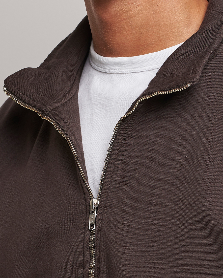 Uomini | Maglieria | Colorful Standard | Classic Organic Half-Zip Coffee Brown