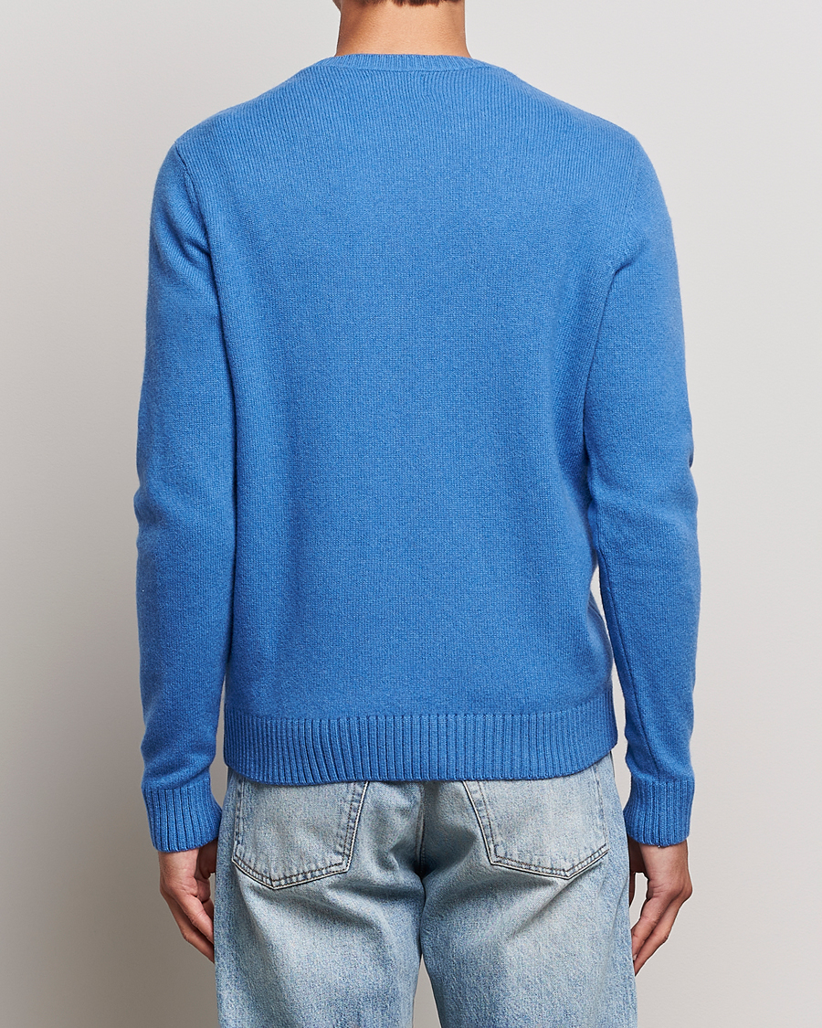 Uomini | Maglieria | Colorful Standard | Classic Merino Wool Crew Neck Pacific Blue