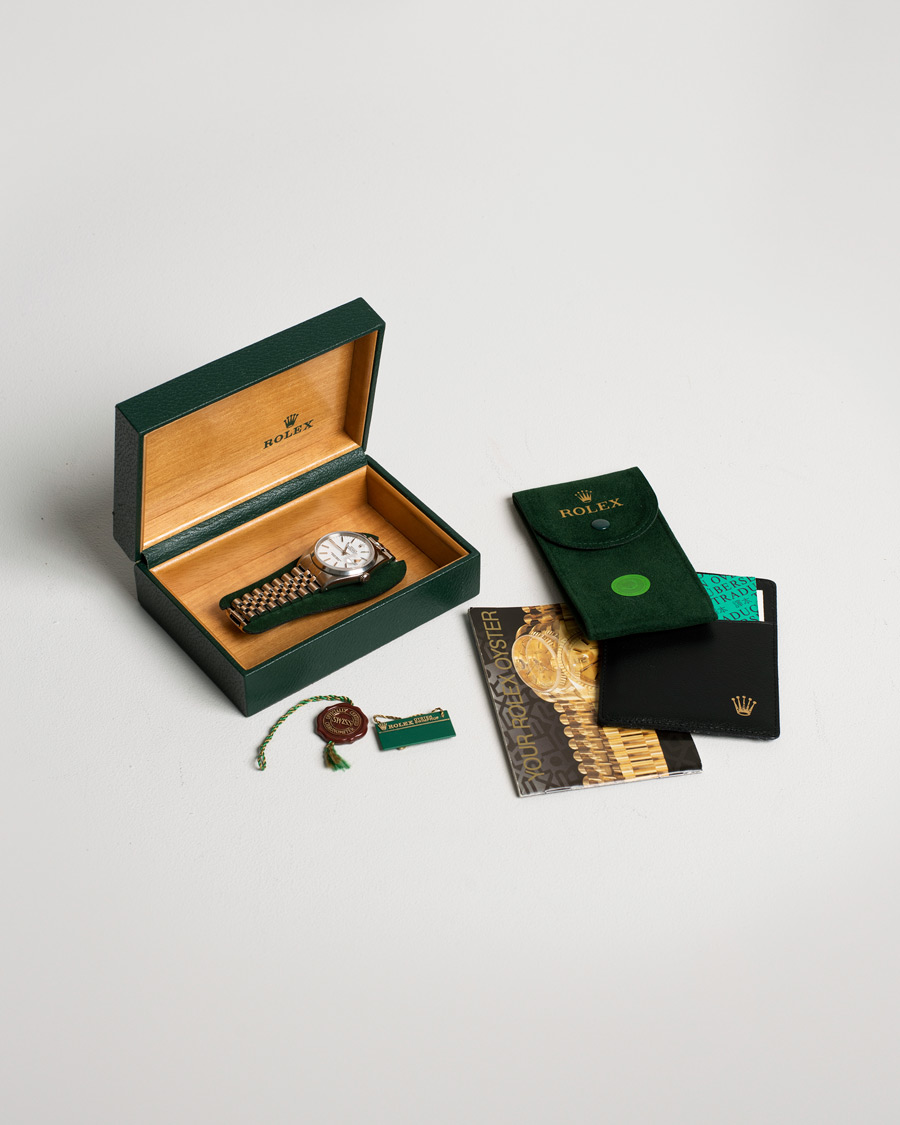 Uomini | Rolex Pre-Owned Datejust 16200 Oystert Perpetual Steel White Steel White | Rolex Pre-Owned | Datejust 16200 Oystert Perpetual Steel White Steel White